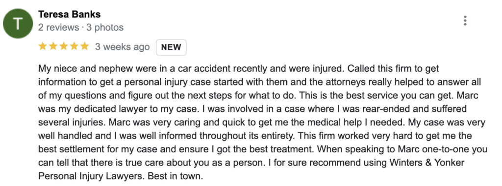 Slip and Fall Client Review