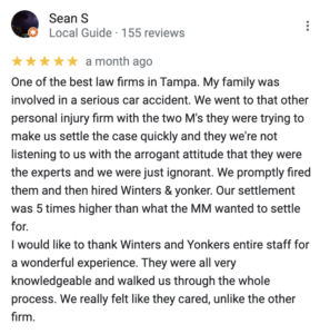 East Tampa Personal Injury Lawyer Review