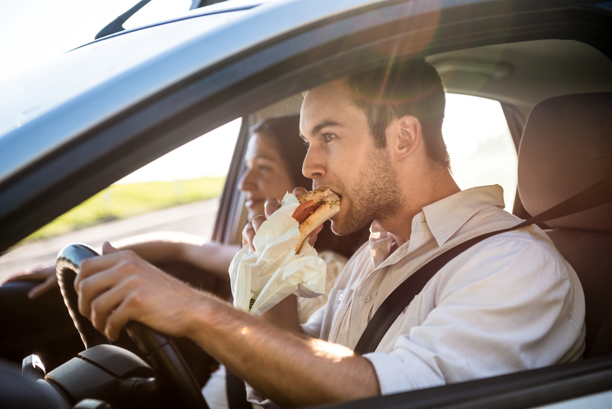 How Common Are Car Accidents Due To Eating While Driving?